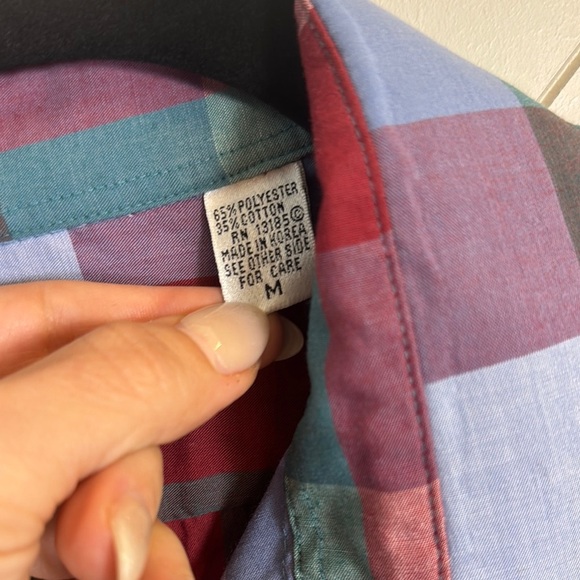 Pierre Cardin Men’s Button Down Checkered Shirt - Picture 3 of 7